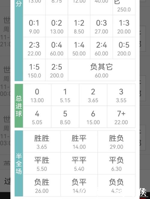 世界杯下注与赔率：如何合理分配